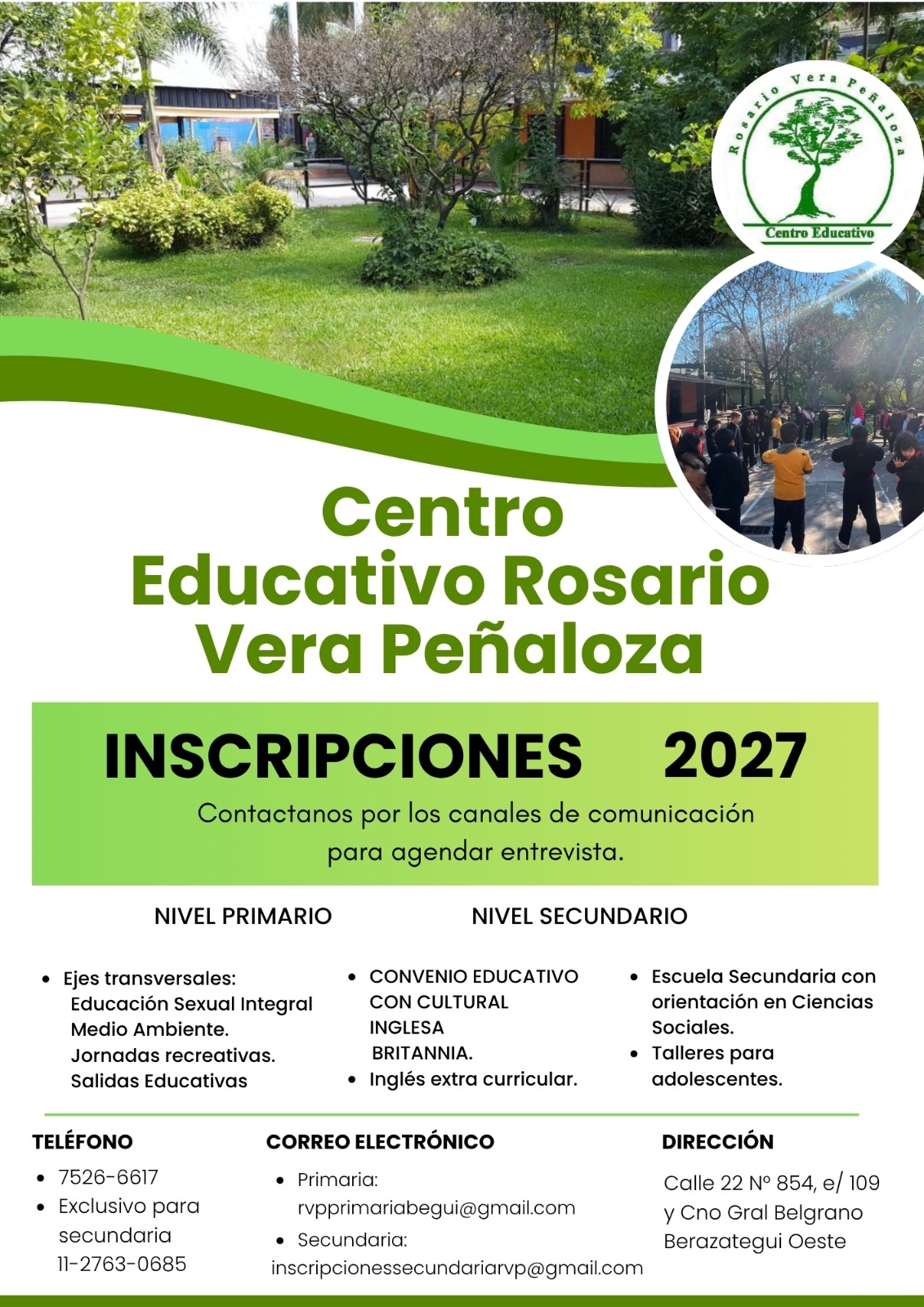 Inscripciones 2027